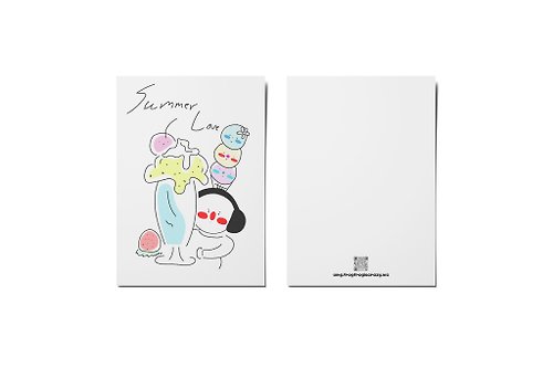 瘋狂蛙蛙工作室 2023台灣文博會 BiuBiu甜品 PostCard 明信片