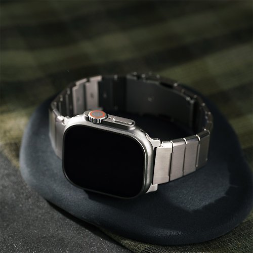 W.WEAR 時間穿搭 Apple Watch - 磨砂方塊鈦金屬錶帶
