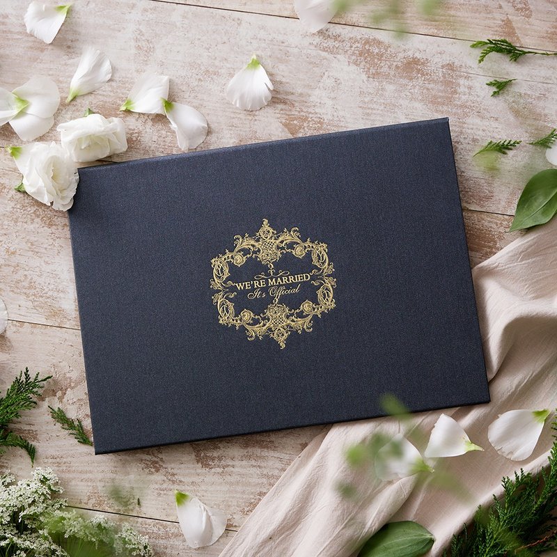結婚書約套組 /墨石黑 (贈送燙金書約紙)【快速出貨 - 結婚書約 - 紙 黑色