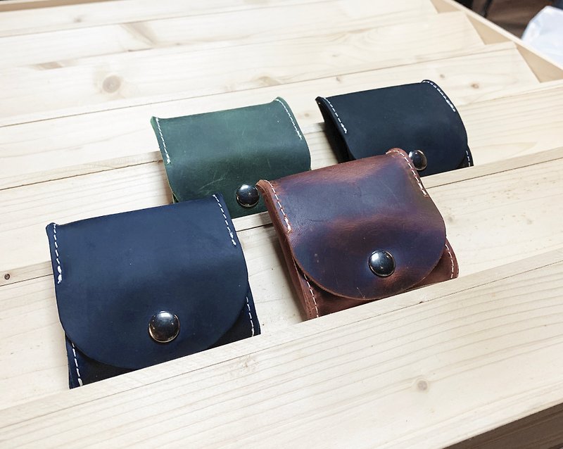 Coin Purse| Headphone Bag| Airpod Storage| Genuine Leather| Gift Exchange| Four-color Choice - กระเป๋าใส่เหรียญ - หนังแท้ หลากหลายสี