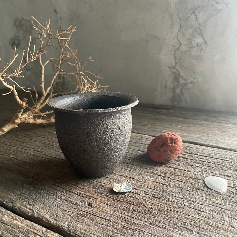 柴燒花器 - 花瓶/花器 - 陶 咖啡色