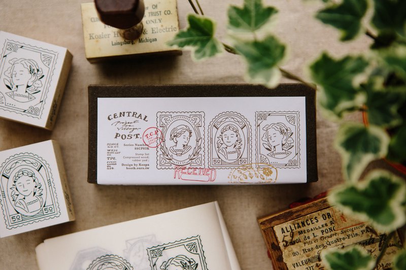 Good Times Compressed Wood Stamp Set - Stamps & Stamp Pads - Wood Brown