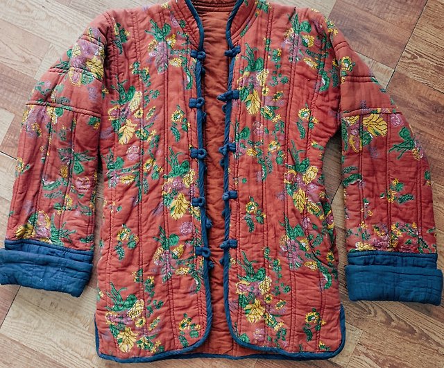 ヴィンテージ70年代のキルトジャケットインドの刻印キルトジャケット ...