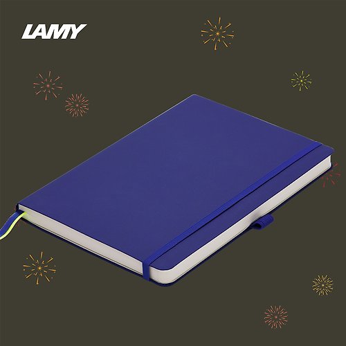 LAMY TAIWAN 官方旗艦館 【客製服務】LAMY 鋼筆用軟式A6筆記本 / notebook 狩獵系列 藍色