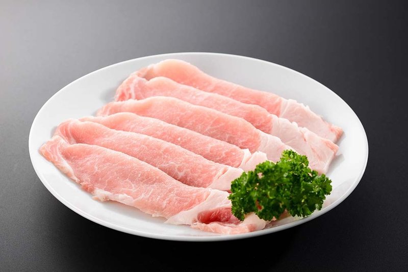 Flaxseed Black Pork Tenderloin Hot Pot Slices (Taiwan) 200g+/-5% - อื่นๆ - อาหารสด สีแดง