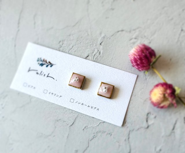 レジンヘアゴム ピンク　透け感　ライン　星　夜空 レジンヘアゴム ピンク 透け感 ライン 星 夜空