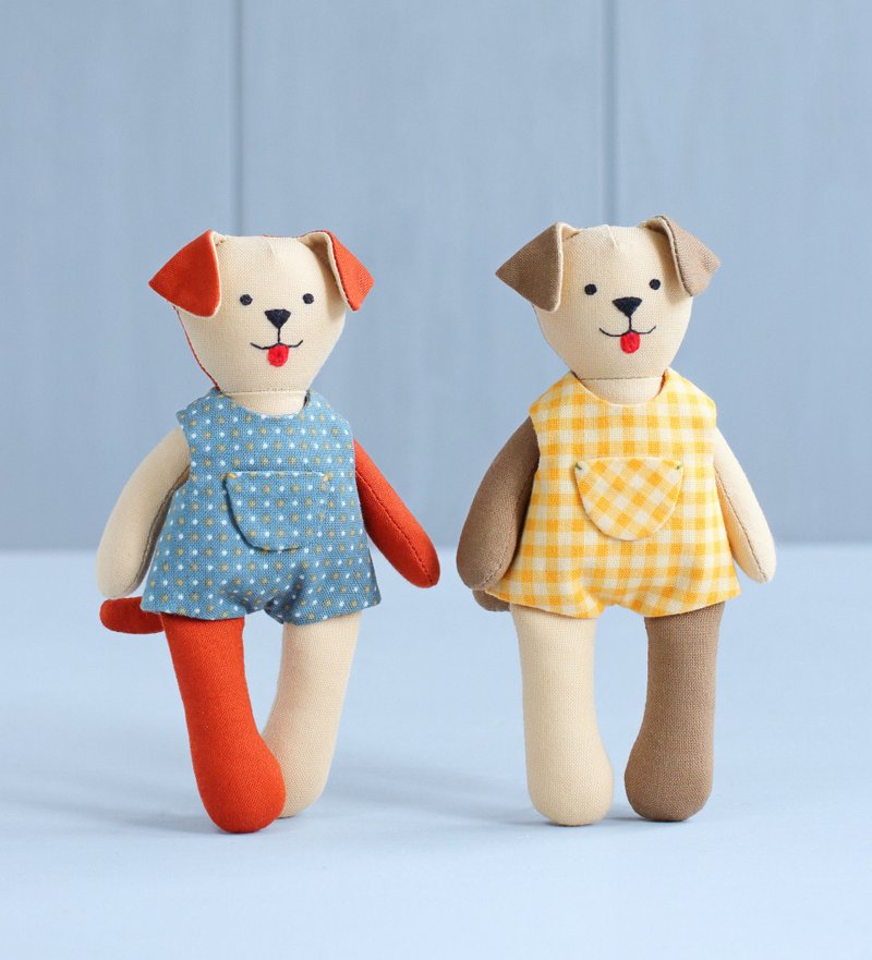 PDF Mini Dog Doll Sewing Pattern - 手工藝教學/工具書 - 其他材質 