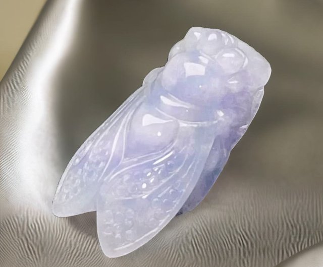 大ヒット] バイオレットジェイド翡翠蝉 | 天然ビルマ翡翠翡翠
