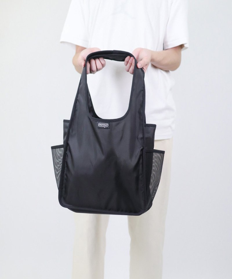 murmur reusable bags A4 size / AB036 - กระเป๋าถือ - เส้นใยสังเคราะห์ สีดำ