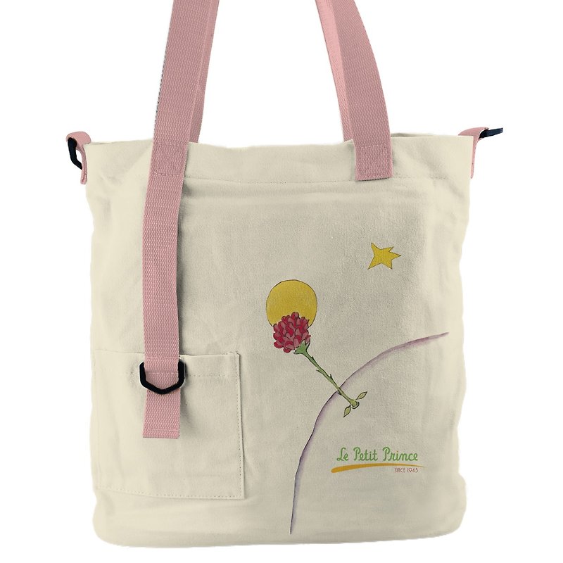 Little Prince Classic Edition license - suspenders shopping bag (khaki powder), CB9AA01 - Messenger Bags & Sling Bags - Cotton & Hemp Red