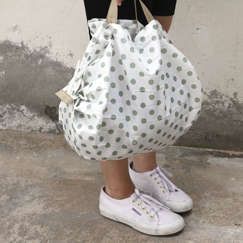 [Must-have for commuting] NETTA multifunctional rain cover shopping bag M (2 colors) - Handbags & Totes - Waterproof Material Green