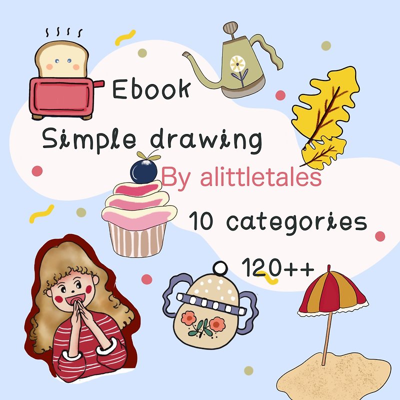 Ebook : Simple Drawing - 插畫/繪畫/書法 - 其他材質 粉紅色