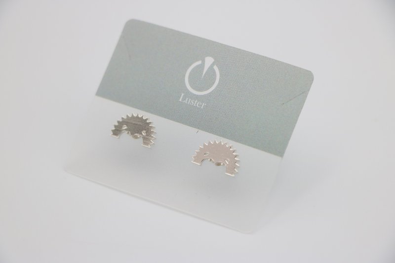 hedgehog earrings - ต่างหู - เงินแท้ 