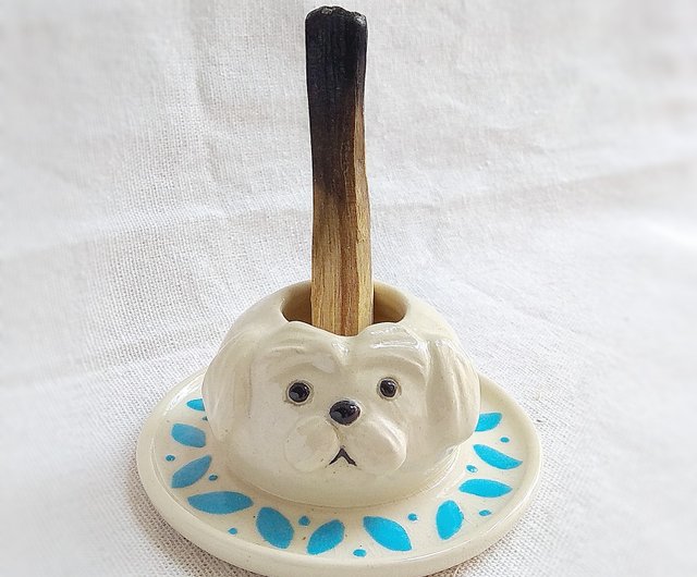 動物陶磁器香炉/香炉-かわいい犬 - ショップ CinCeramics アロマ