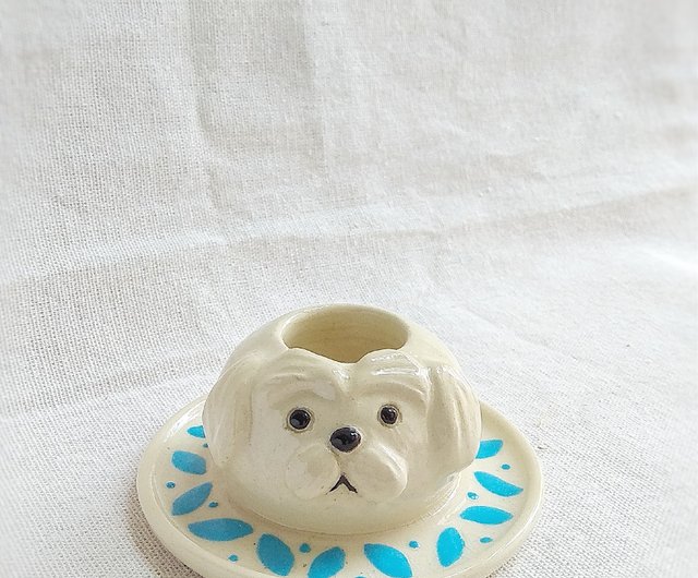 動物陶磁器香炉/香炉-かわいい犬 - ショップ CinCeramics アロマ