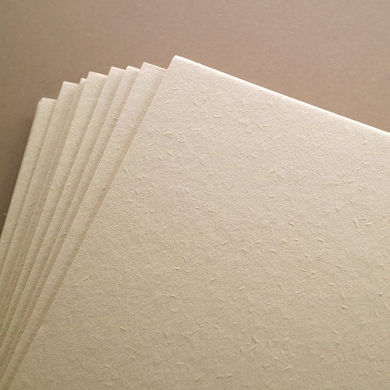 Paper-Super Thick Rice Straw Beige Art Paper - Illustration, Painting & Calligraphy - Paper White