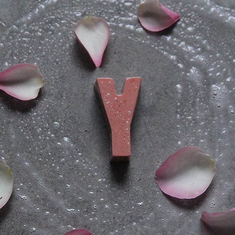 Alphabet Handmade Soap - Rose Geranium - Soap - Other Materials Pink