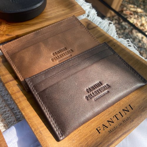 範提尼義大利皮革 Fantini Pelletteria 臺灣經銷 咖波 真皮卡夾 SINGAPORE