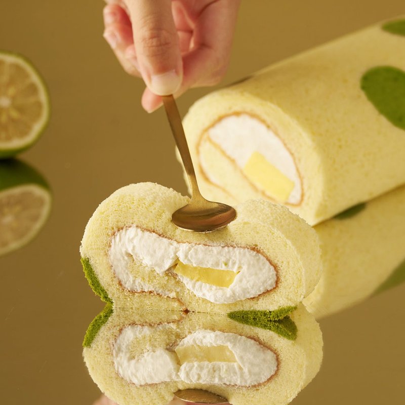 【5號起司】檸檬布蕾生乳捲 Lemon Dots Brulee Roll - 零食/點心 - 新鮮食材 