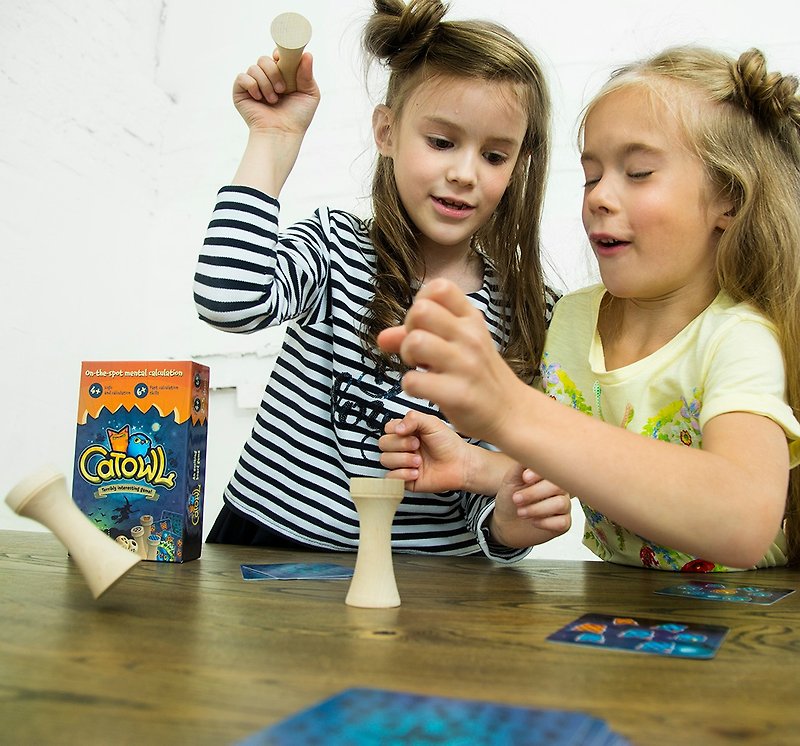 THE BRAINY BAND - Catwol - Children board game - ของเล่นเด็ก - กระดาษ สีน้ำเงิน