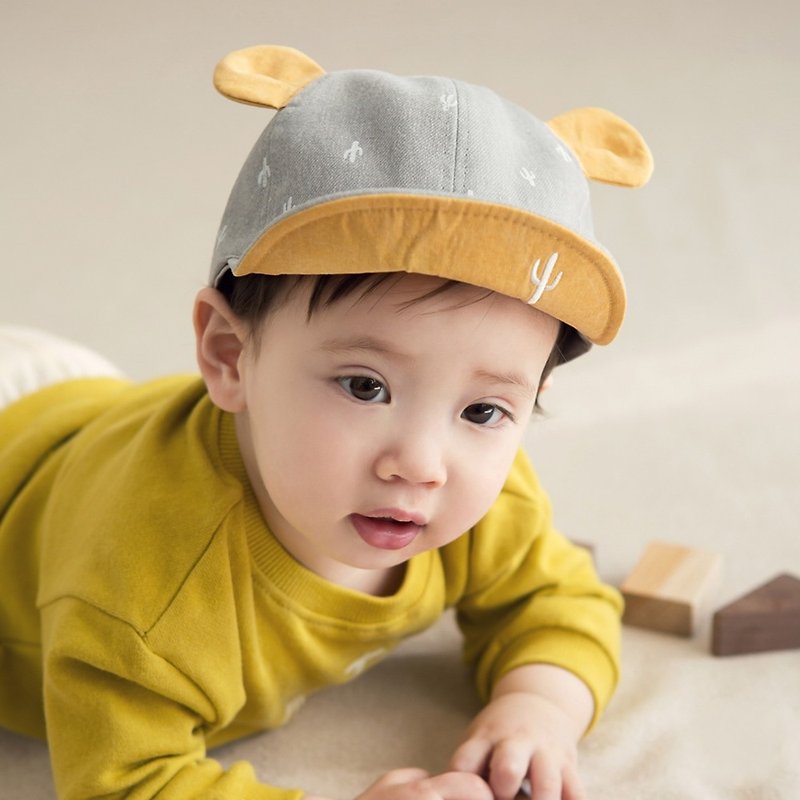 Happy Prince Cactus Cactus Baby Baseball Cap Cap Made in Korea - หมวกเด็ก - ผ้าฝ้าย/ผ้าลินิน สึชมพู