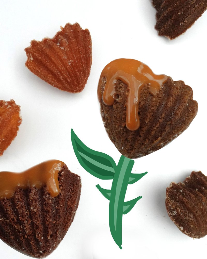 【desertLAND】沙漠綠洲沾醬組合 (沙漠玫瑰瑪德蓮 ) - 蛋糕/甜點 - 其他材質 