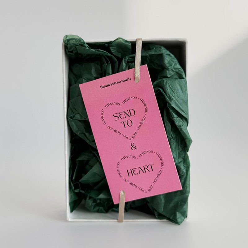 Send to heart card tag カード - 卡片/明信片 - 紙 多色