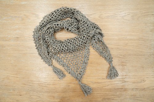 樂織手作 愛爾蘭色系-三角披肩-編織-編織披肩-圍巾