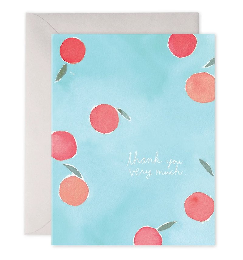 Red apple thank you card - การ์ด/โปสการ์ด - กระดาษ 
