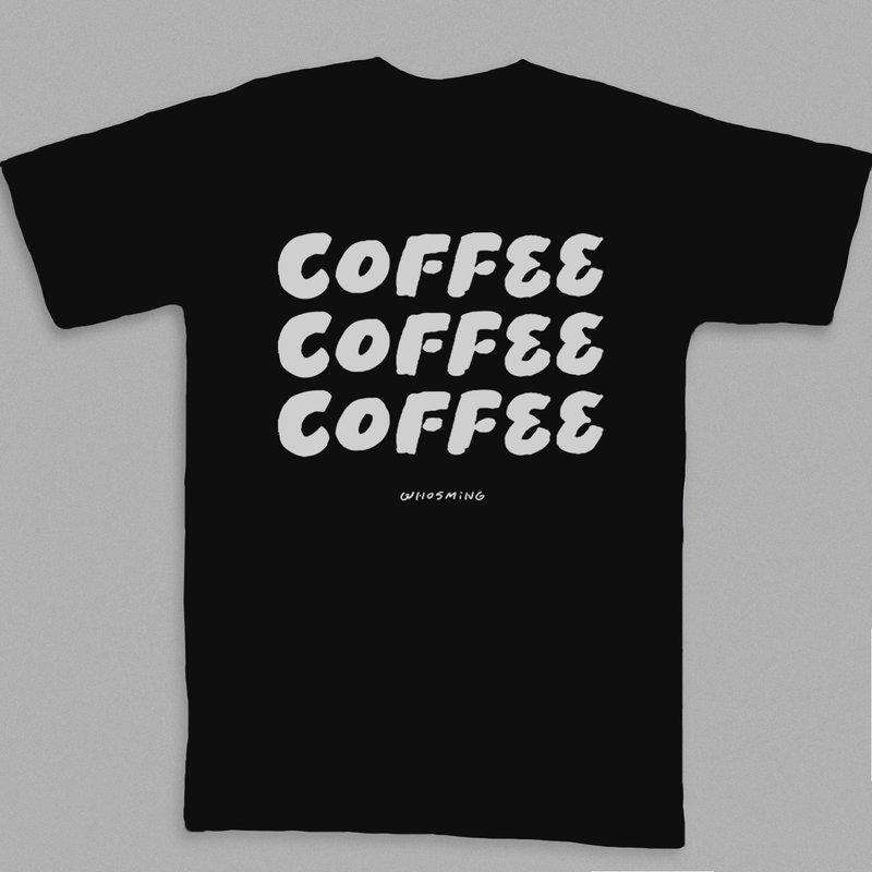 【限時預購】TRIPLE COFFEE - T-Shirt 黑 - 其他 - 棉．麻 黑色