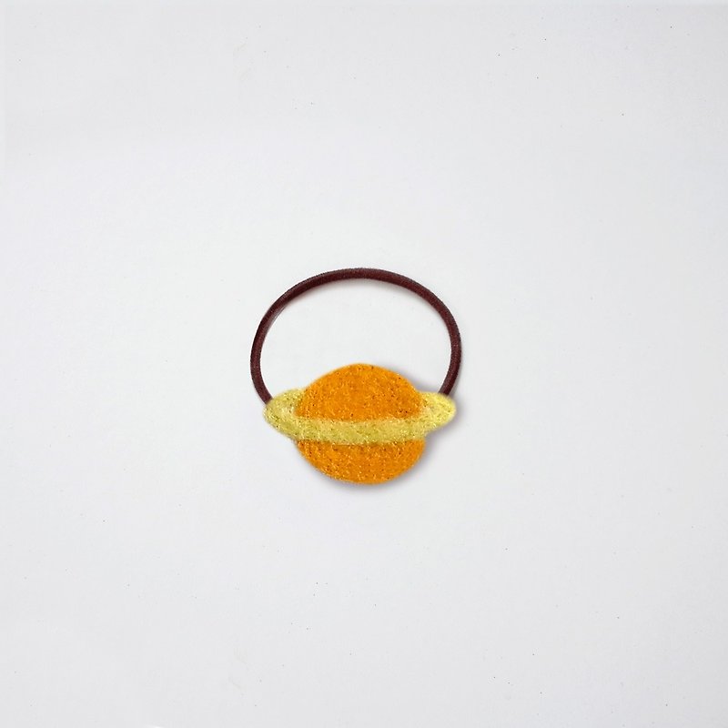 【Q-cute】Hair Tie Series-Saturn - Hair Accessories - Wool Multicolor