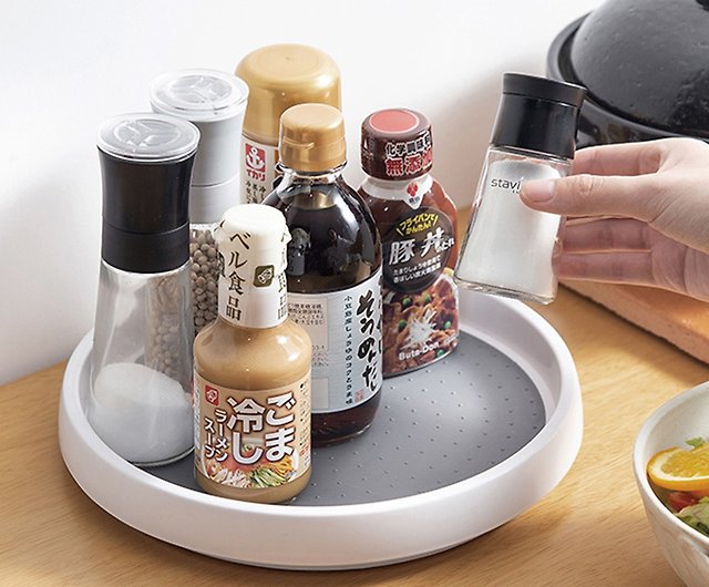 Japan Shuangshan 360-degree rotating multifunctional seasoning/bottle storage  rack - Shop shimoyama-jp - Storage - Pinkoi