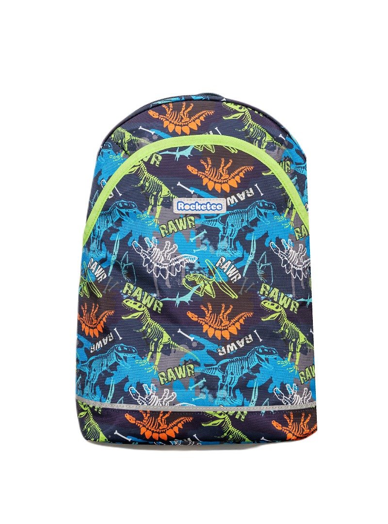 Daylight Daylight Pack - Adventure Dinosaur - กระเป๋าเป้สะพายหลัง - เส้นใยสังเคราะห์ สีน้ำเงิน
