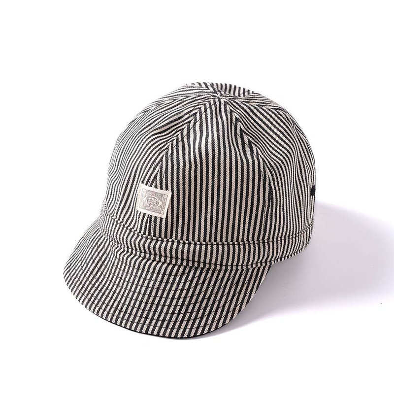 Railman Work Cap - 條紋 Hickory - 帽子 - 棉．麻 