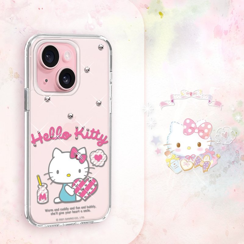 Sanrio iPhone full range of thin and light military-standard anti-fall crystal colored diamond phone cases-Katie loves you - Phone Cases - Other Materials Multicolor