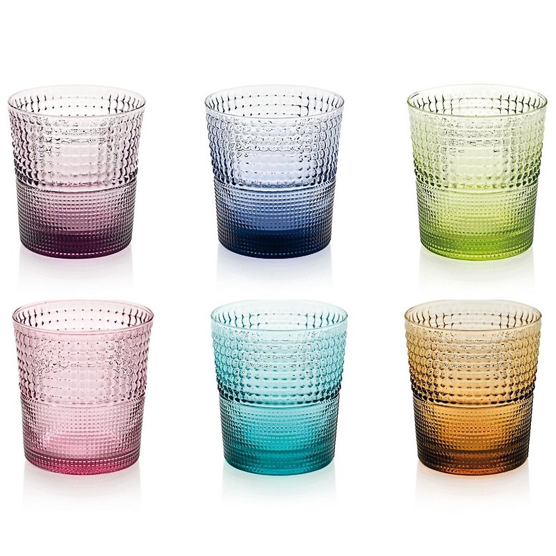 SPEEDY系列-280ml手工彩色玻璃杯6入組-原廠盒裝 - 杯子 - 玻璃 多色