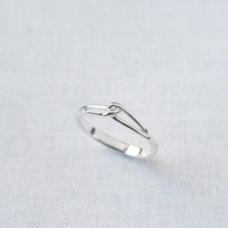Simple line staggered ring | 925 sterling silver women's ring can be purchased with engraved handmade silver jewelry - General Rings - Sterling Silver Silver