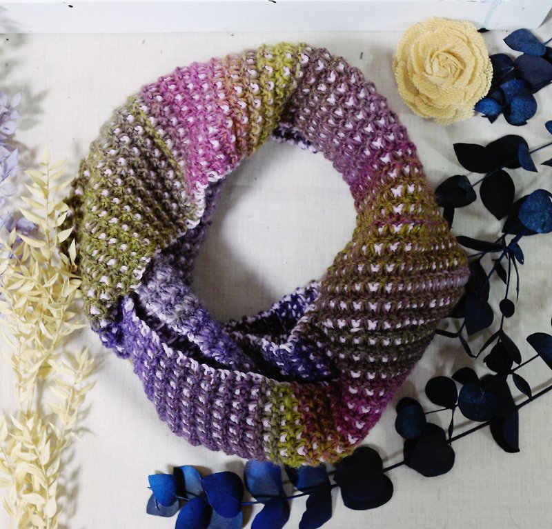 ChiChi hand-made-handmade wool neck circumference/bib [mix and match series] - ผ้าพันคอถัก - ขนแกะ หลากหลายสี