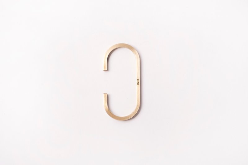 Golden hook Italian C-shaped hook-3 pieces set-for universal hanging rod - Hangers & Hooks - Other Metals 