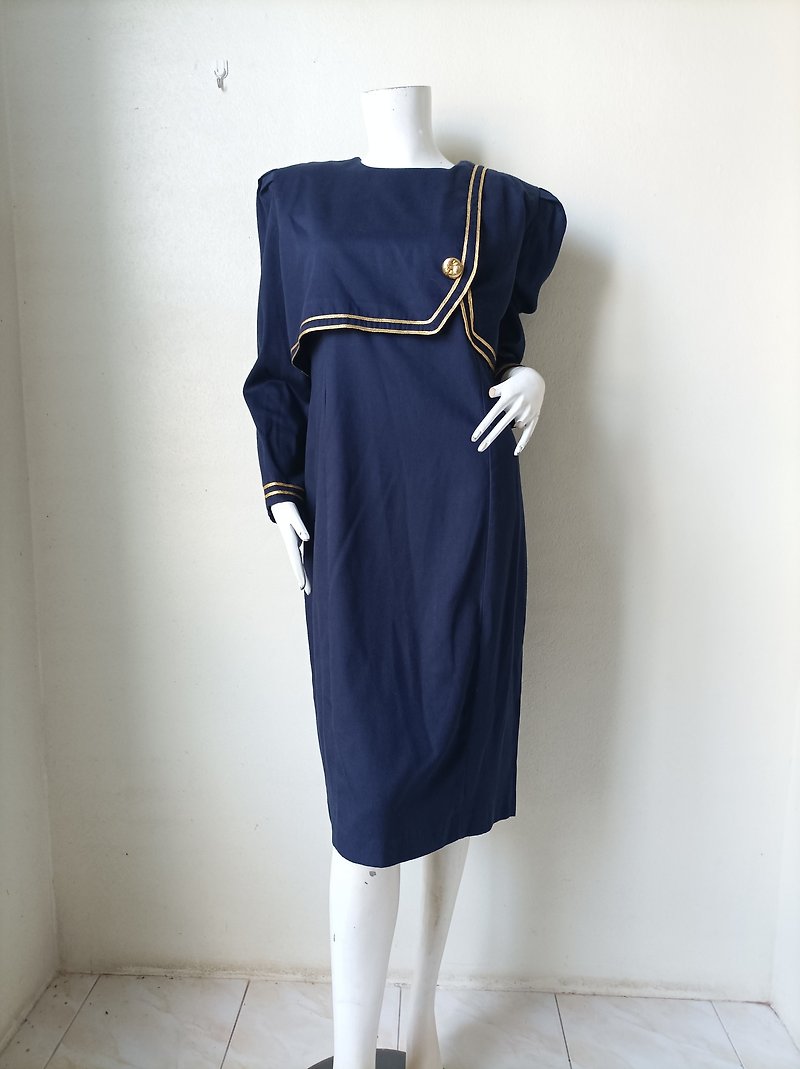 Jessica Howard Navy blue dress Size will fit M-L - 洋裝/連身裙 - 棉．麻 