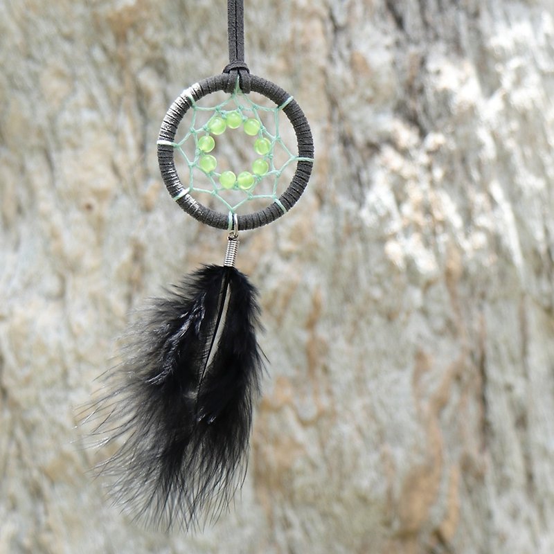 Cultural Youth Traveler丨Gift Handmade Simple Dream Catcher Charm-Texture Gray - Other - Other Materials Gray