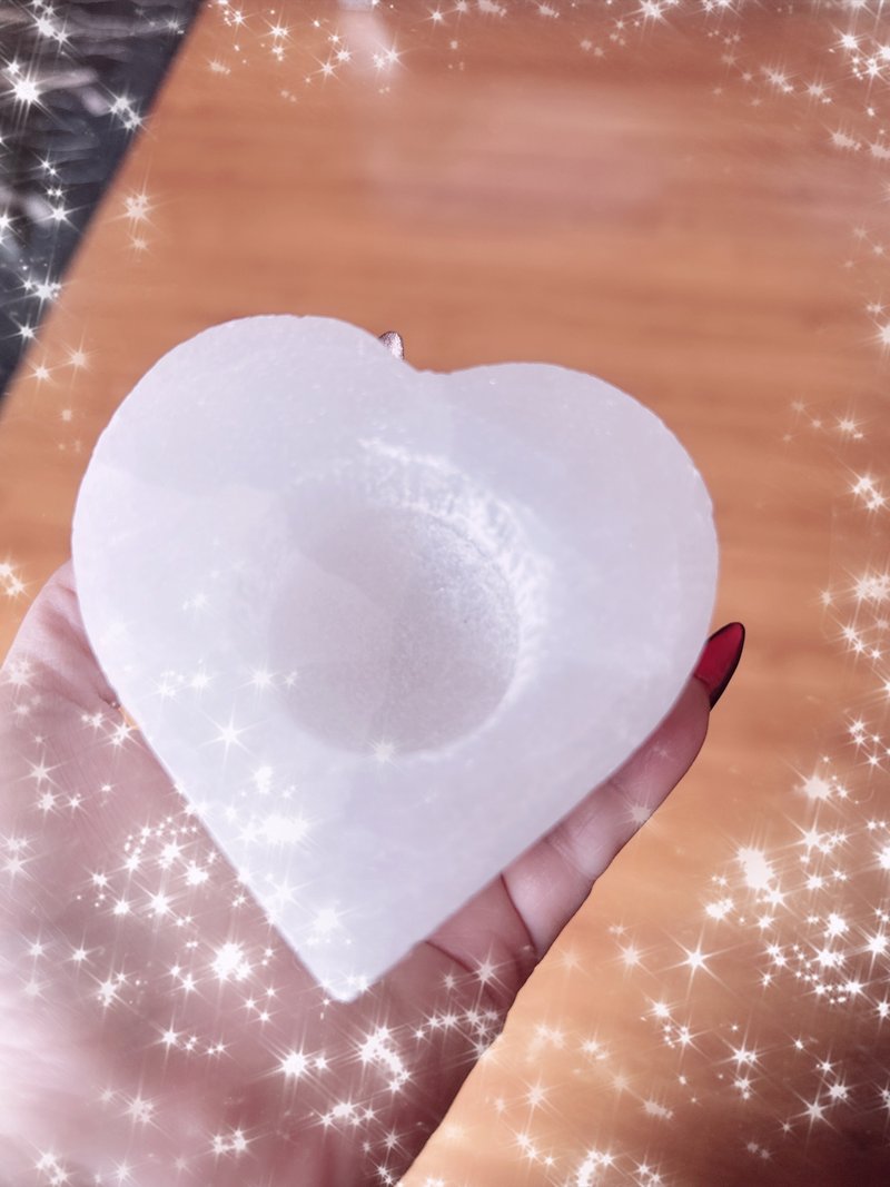 Beautiful heart shape of selenite 心之獨台 - 其他 - 半寶石 透明