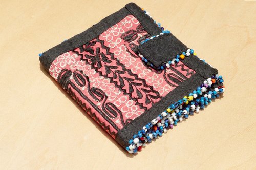 omhandmade 手工刺繡古布錢包 民族風短夾 刺繡短夾 手工刺繡錢包-沙漠刺繡布