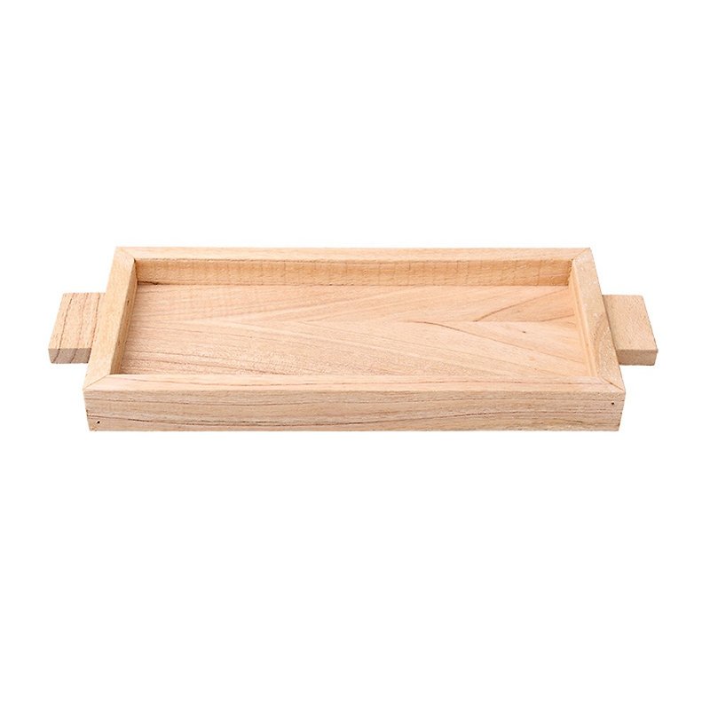 Rustic Wood Serving Tray--light brown(S) - Serving Trays & Cutting Boards - Wood Brown
