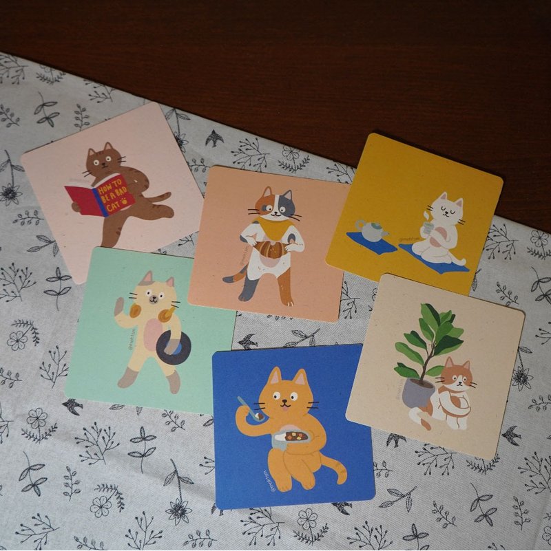 [Year-end Blessings Photo Card Gift Pack] Squirrel Momo multi-purpose photo card 6 pieces - Cards & Postcards - Paper Multicolor