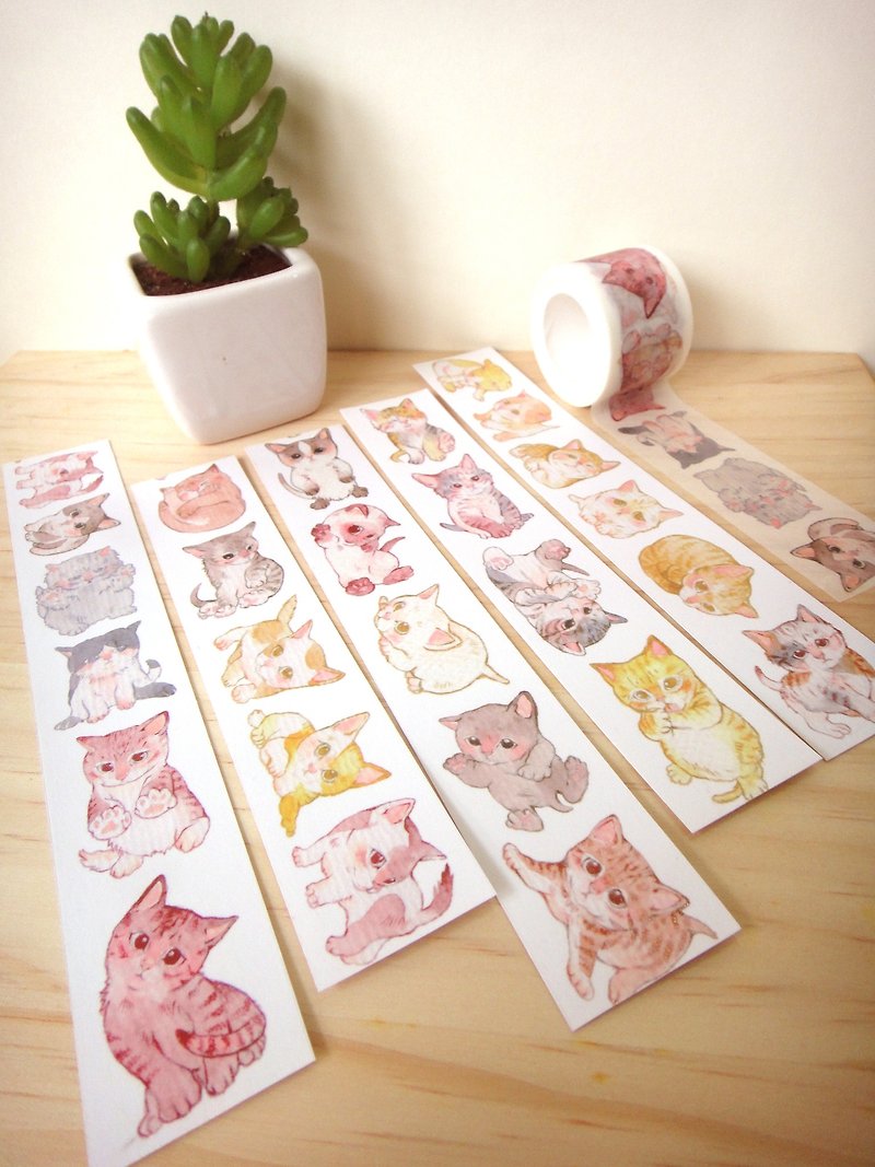The latest release - young cat paper tape - Washi Tape - Paper Multicolor