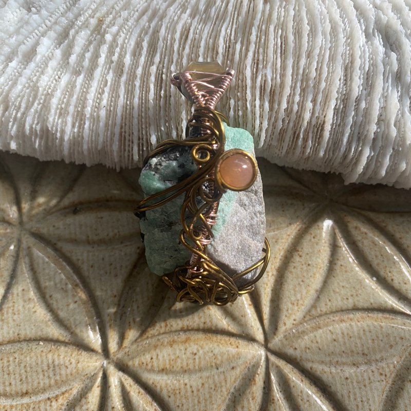 【祖母綠】吉普賽女人的回家之路 - 項鍊 - 半寶石 綠色