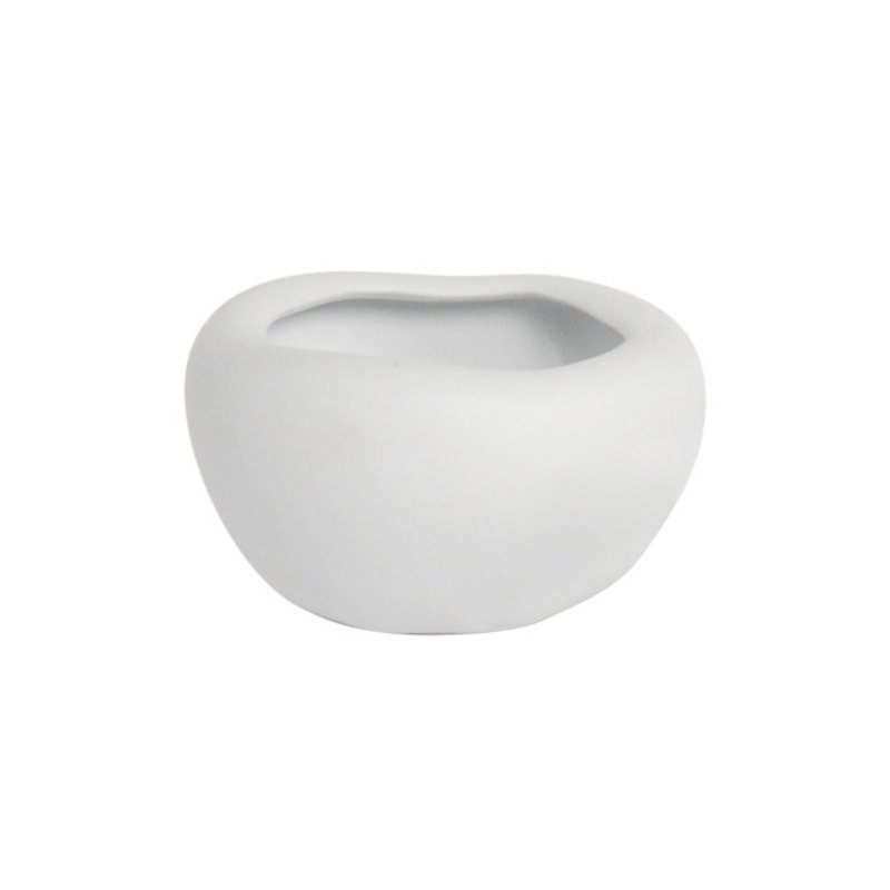 D&M│CROOVE round basin - Plants - Porcelain White