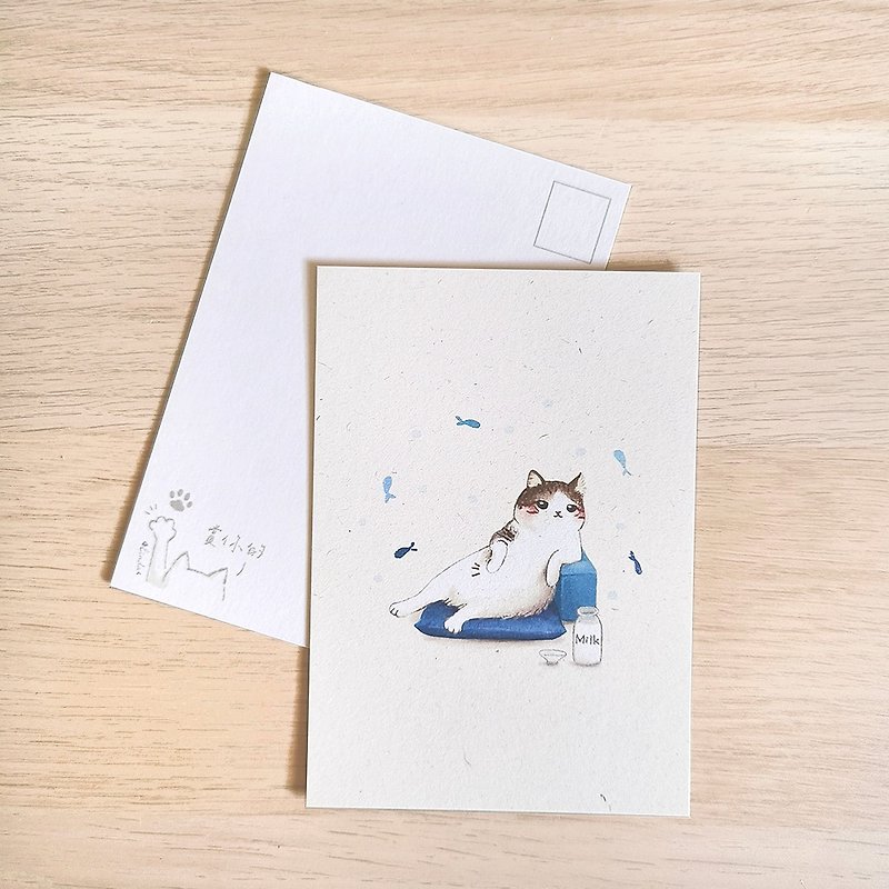 Thick pound postcard - cat owners have mercy - การ์ด/โปสการ์ด - กระดาษ หลากหลายสี