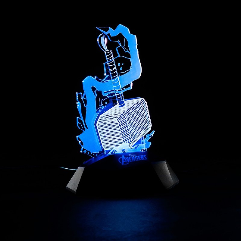 InfoThink Thunder Hammer 3D Standing Light (Touch Switch) - Lighting - Acrylic Blue
